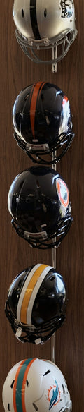 Vintage-Style NFL Helmet Rack (5-Helmet Display)