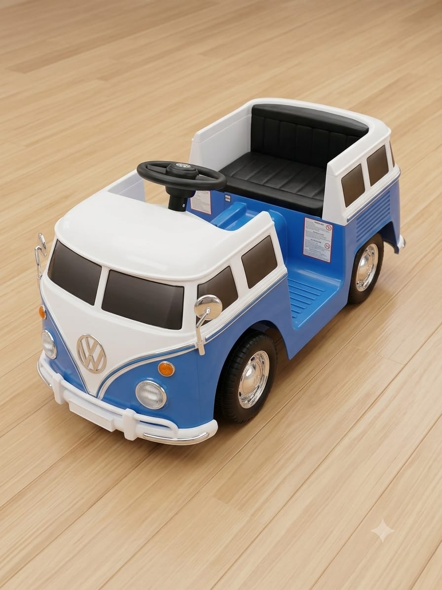 Kids' VW Bus Ride-On Car