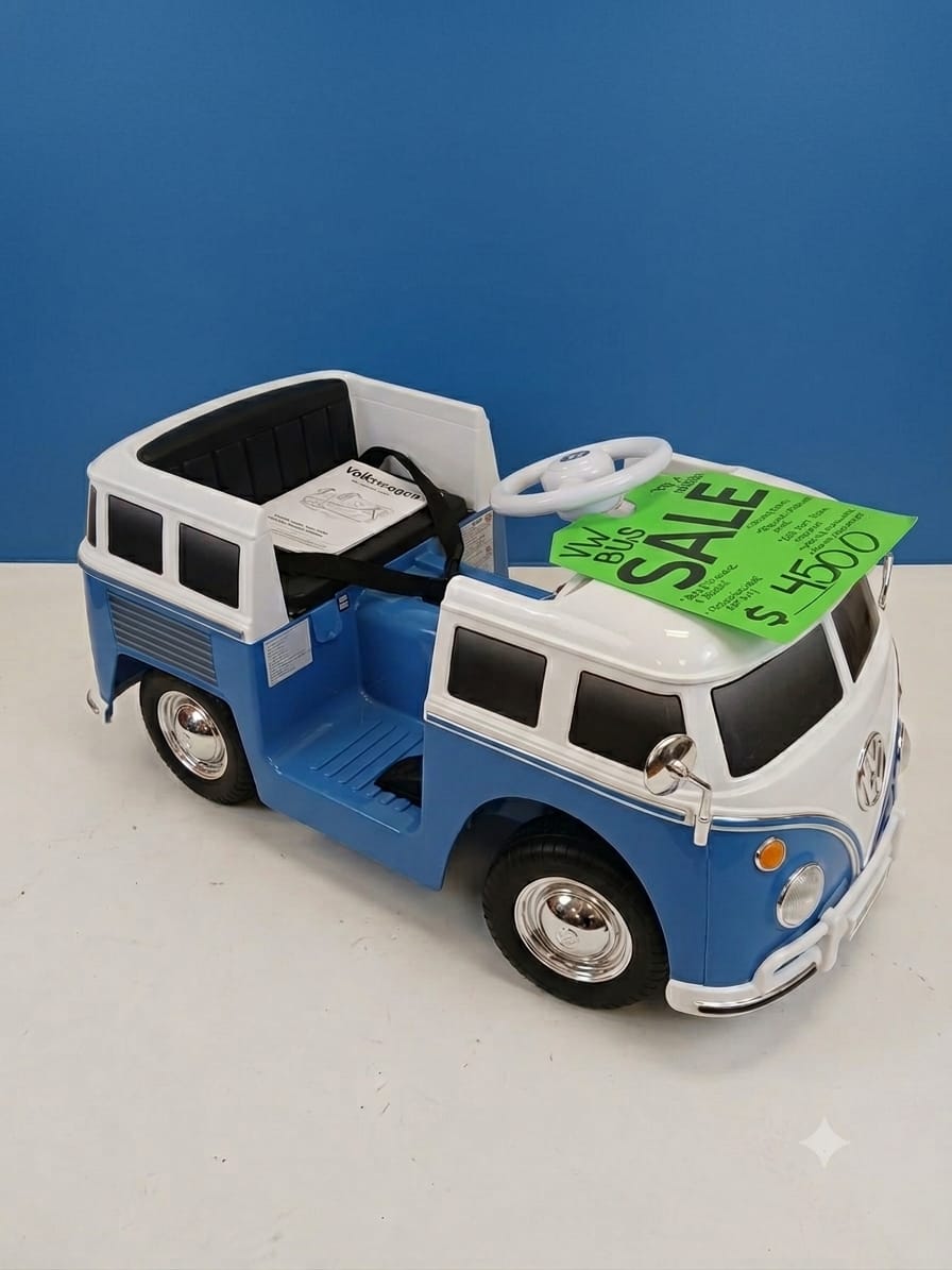 Kids' VW Bus Ride-On Car