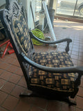 Antique Carved Wooden Armchair