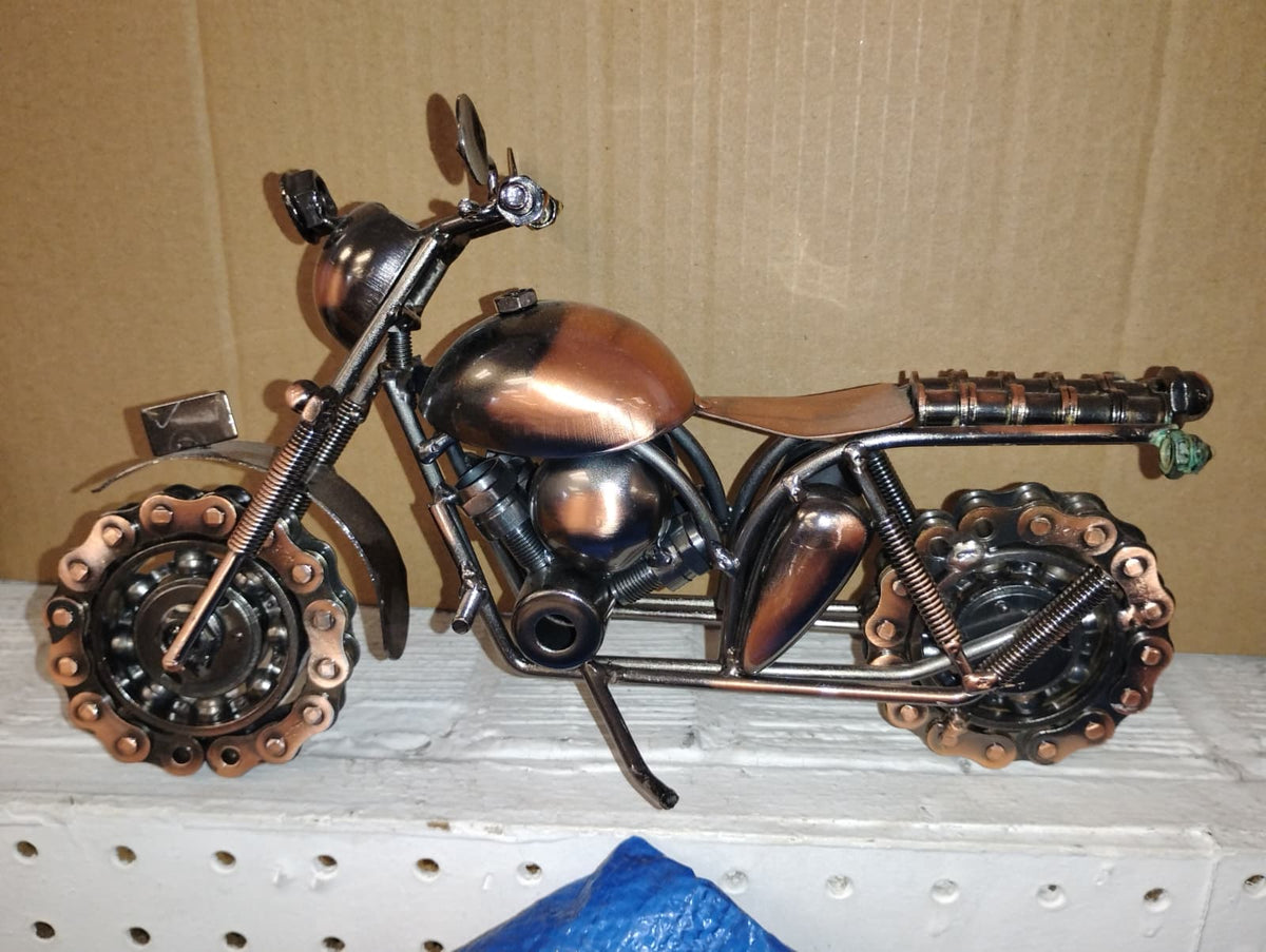 Scrap Metal Art Motorcycle Sculpture
