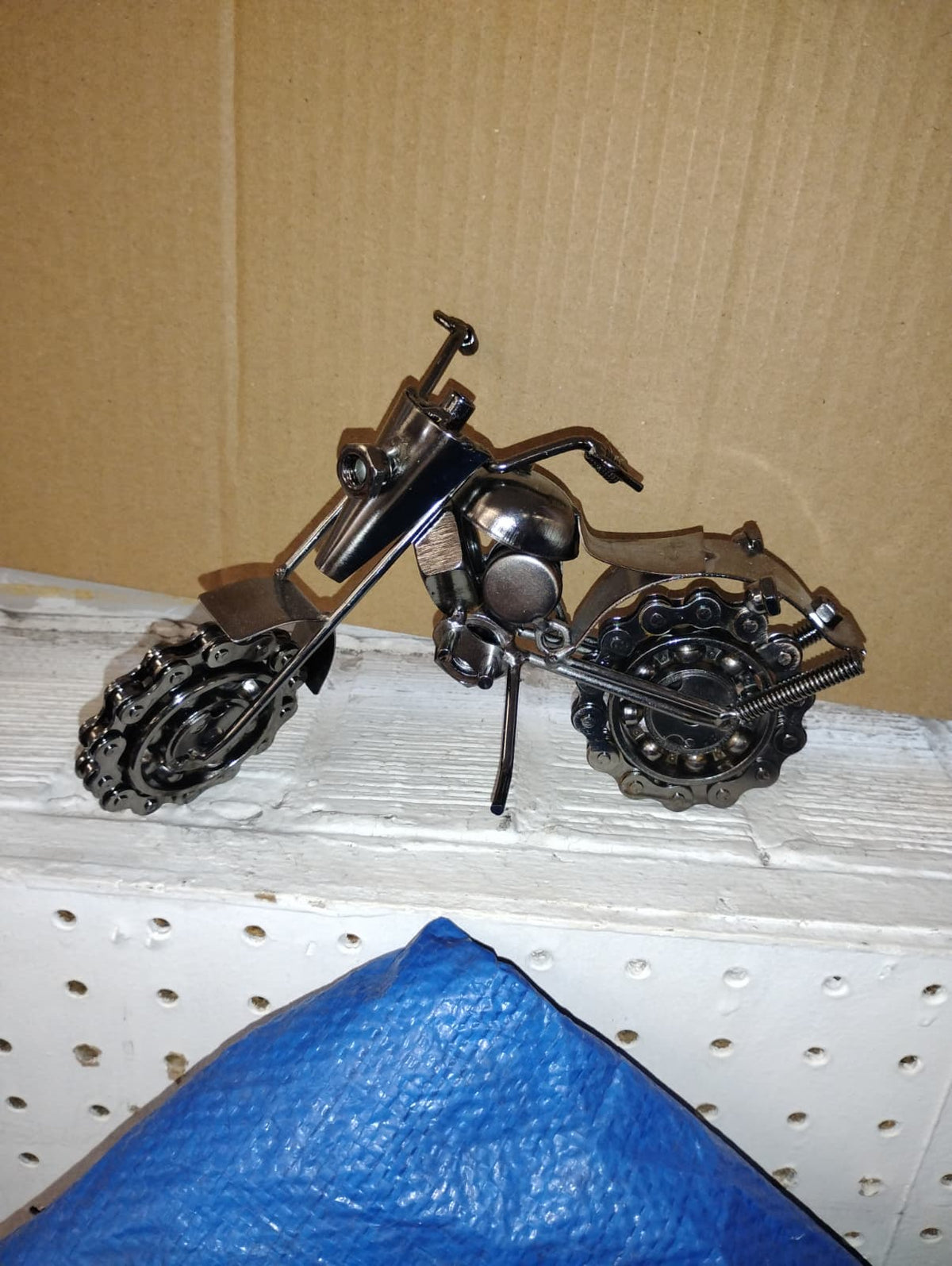 Scrap Metal Art Motorcycle Sculpture