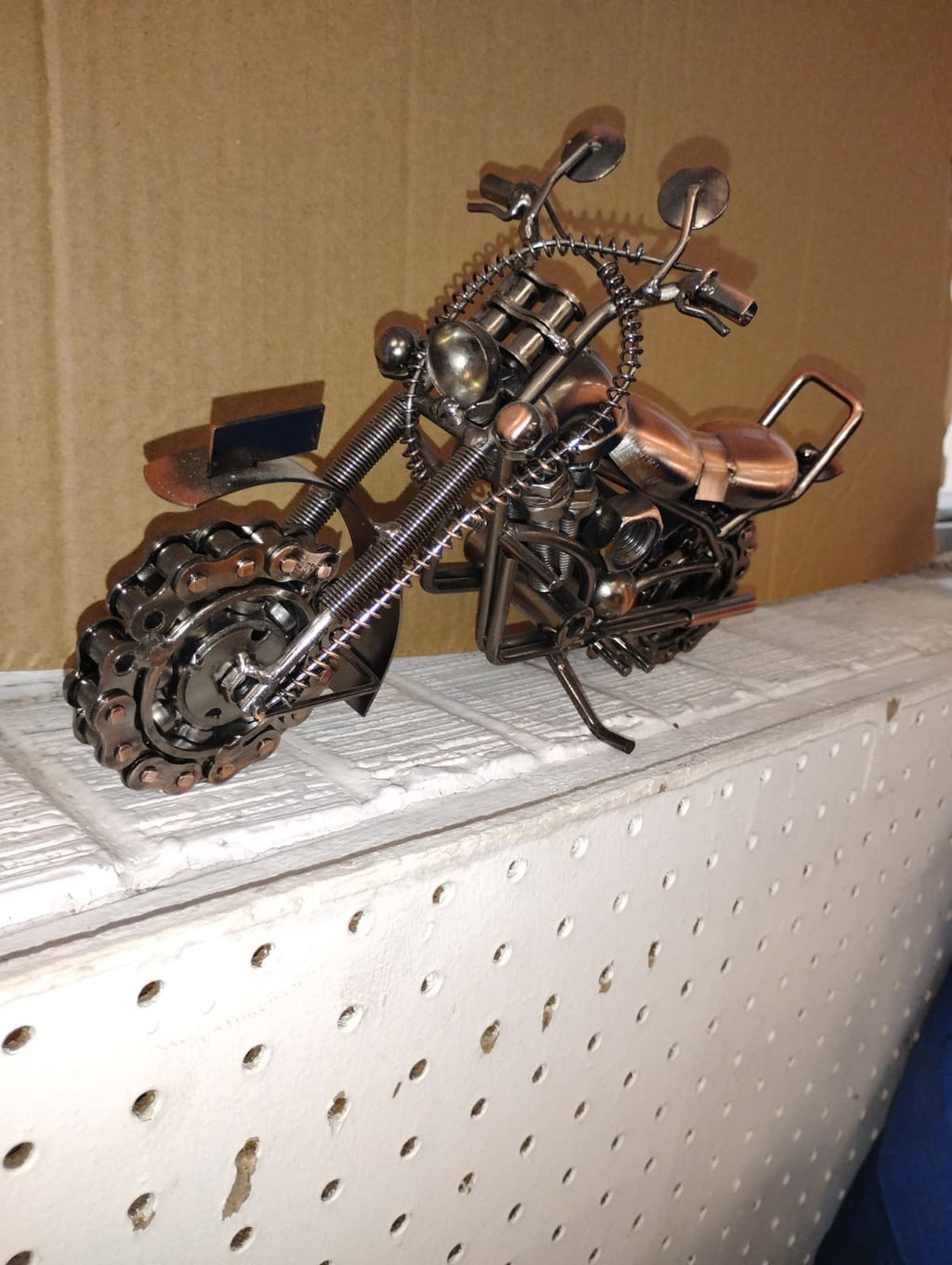 Scrap Metal Art Motorcycle Sculpture