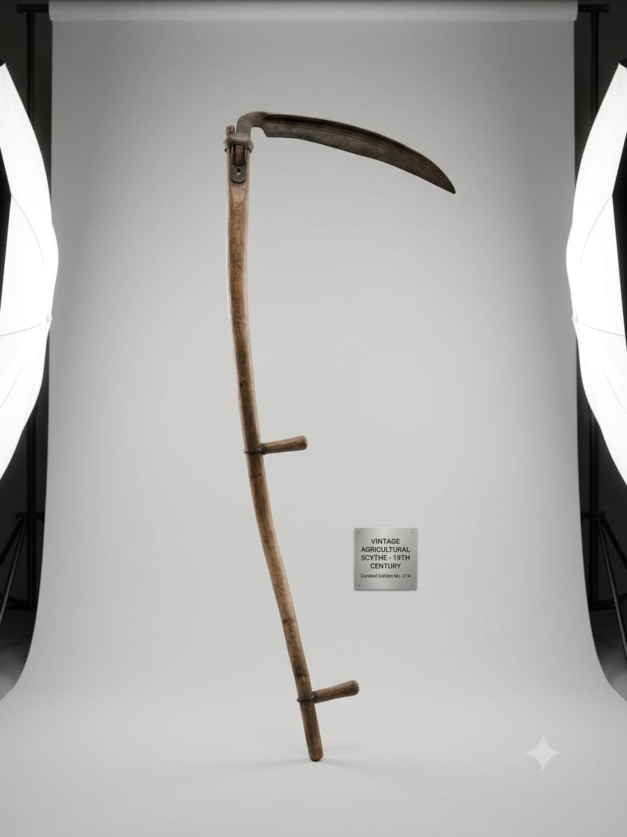 Vintage-Style Scythe Display Piece