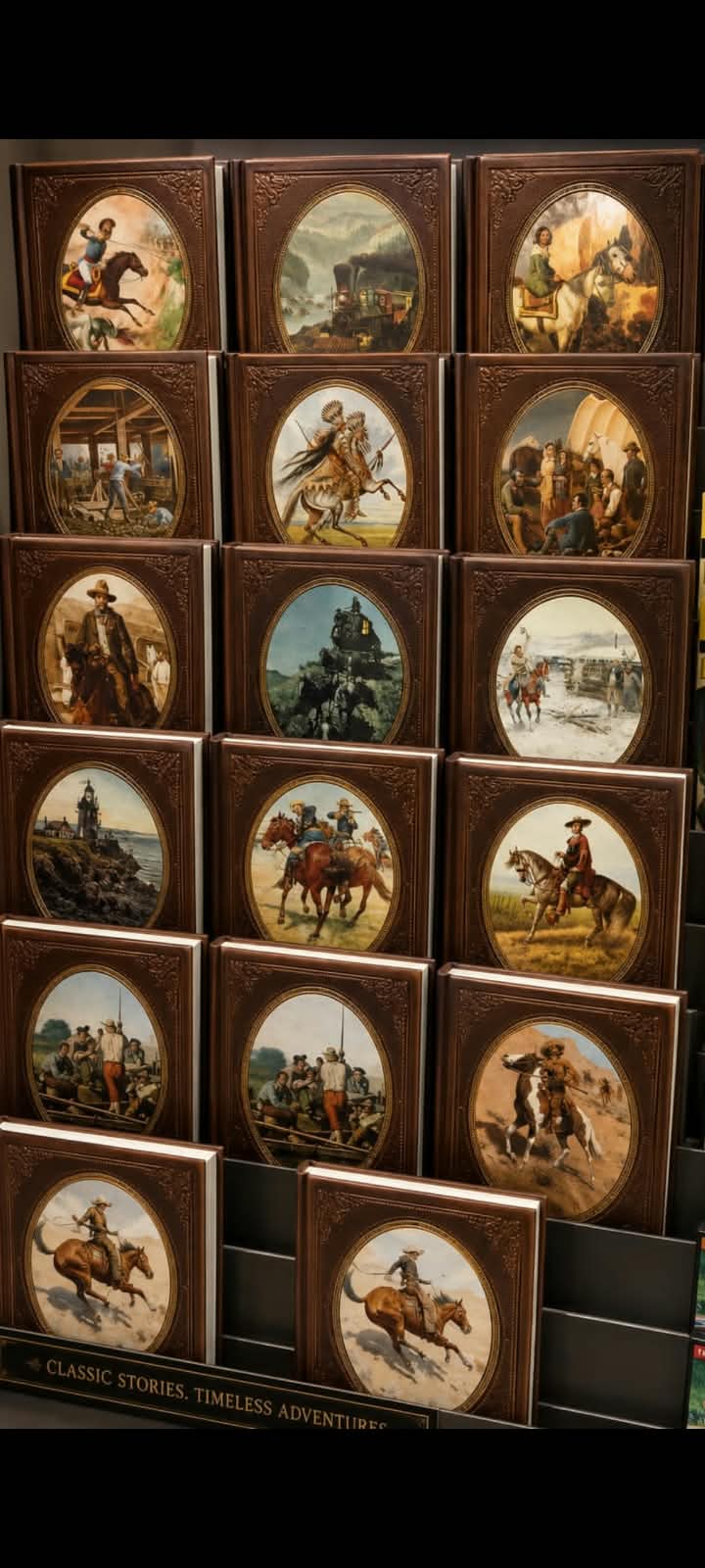 Vintage American West Illustrated Book Collection