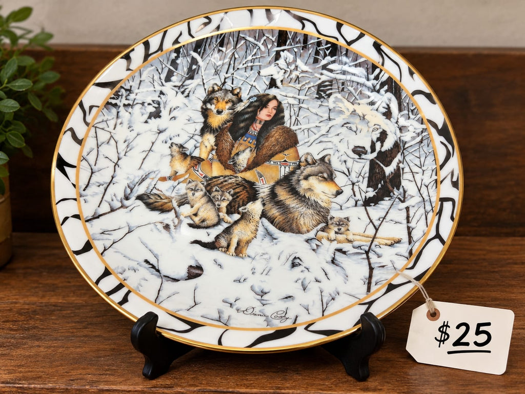 "Native Harmony: Where Paths Meet" Collector Plate by Diana Carey