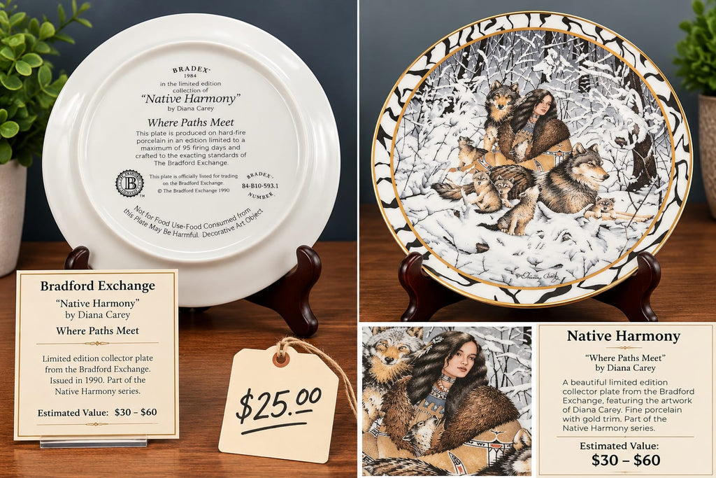 "Native Harmony: Where Paths Meet" Collector Plate by Diana Carey