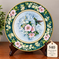 Edwin M. Knowles China Co. Hummingbird & Floral Collector Plate