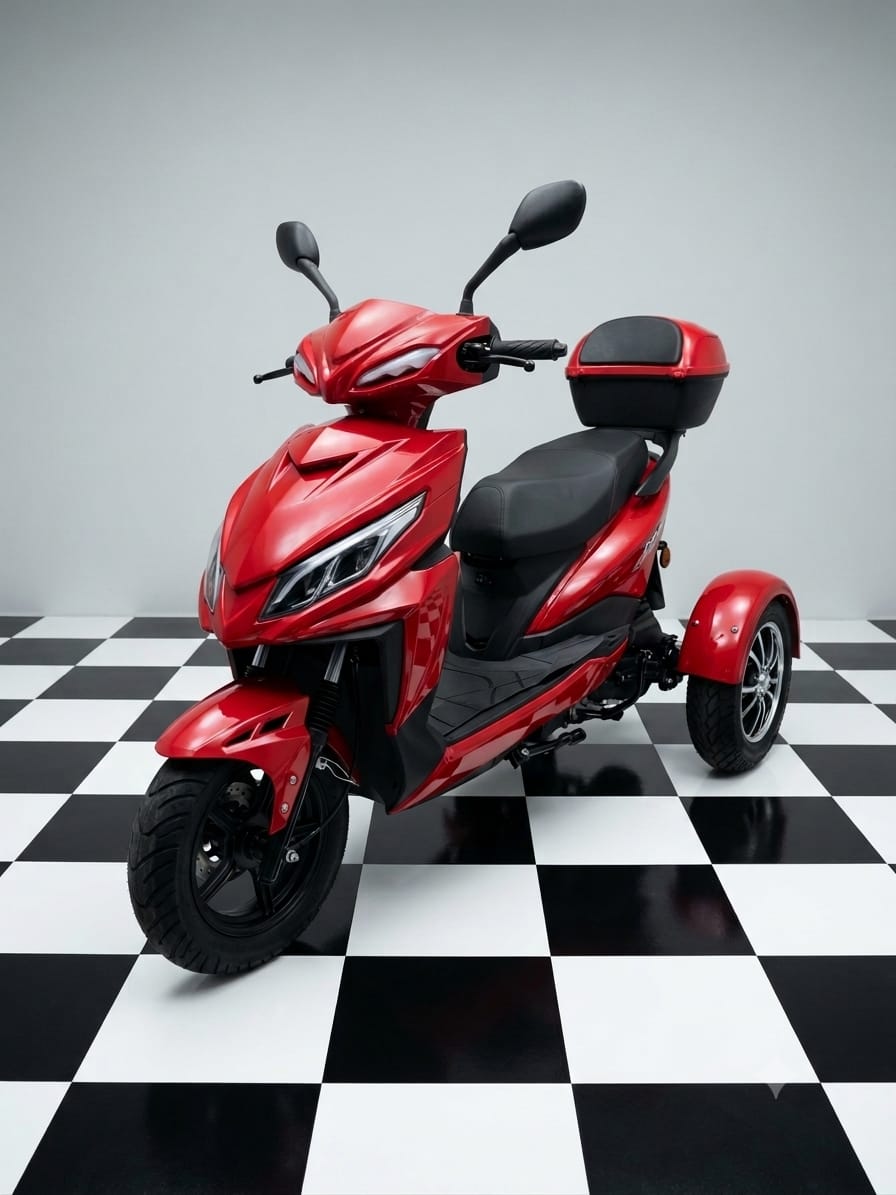 Red Castle Mojo Z 50cc Trike Scooter