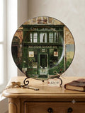 "Chez Jerome Restaurant 62" Decorative Storefront Plate