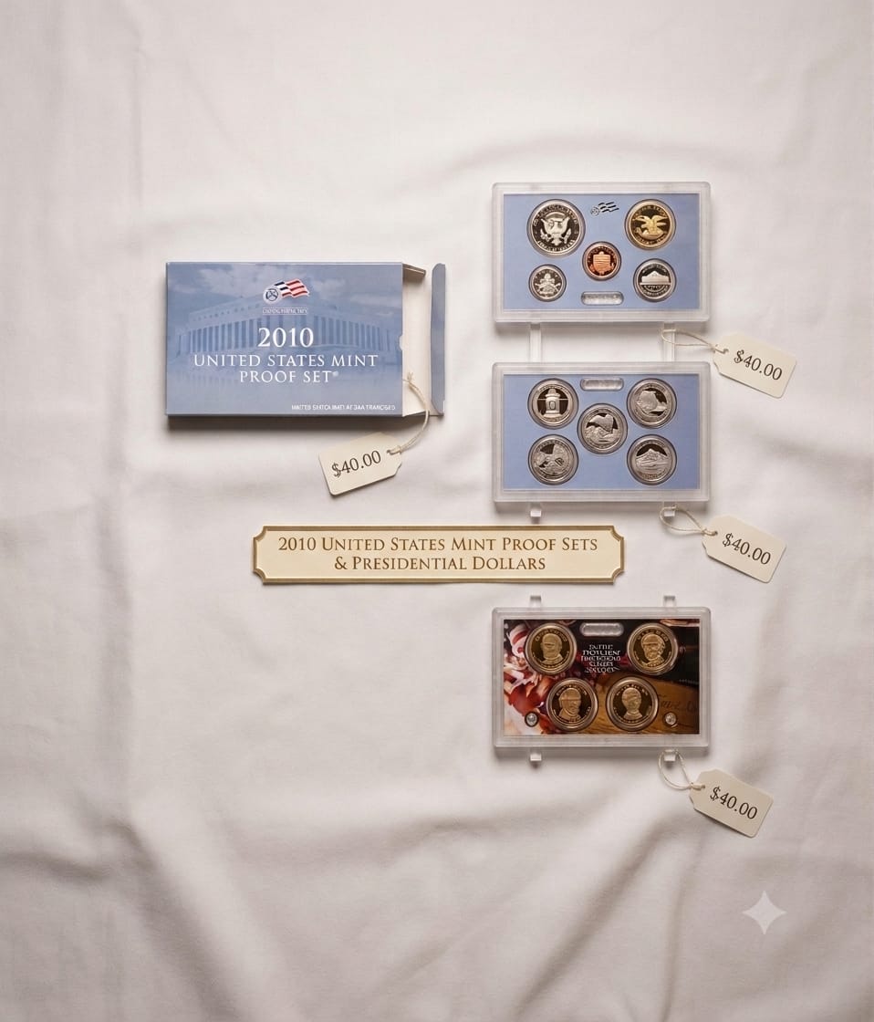 2010 U.S. Mint Proof Sets & Presidential Dollars (Set of 4)