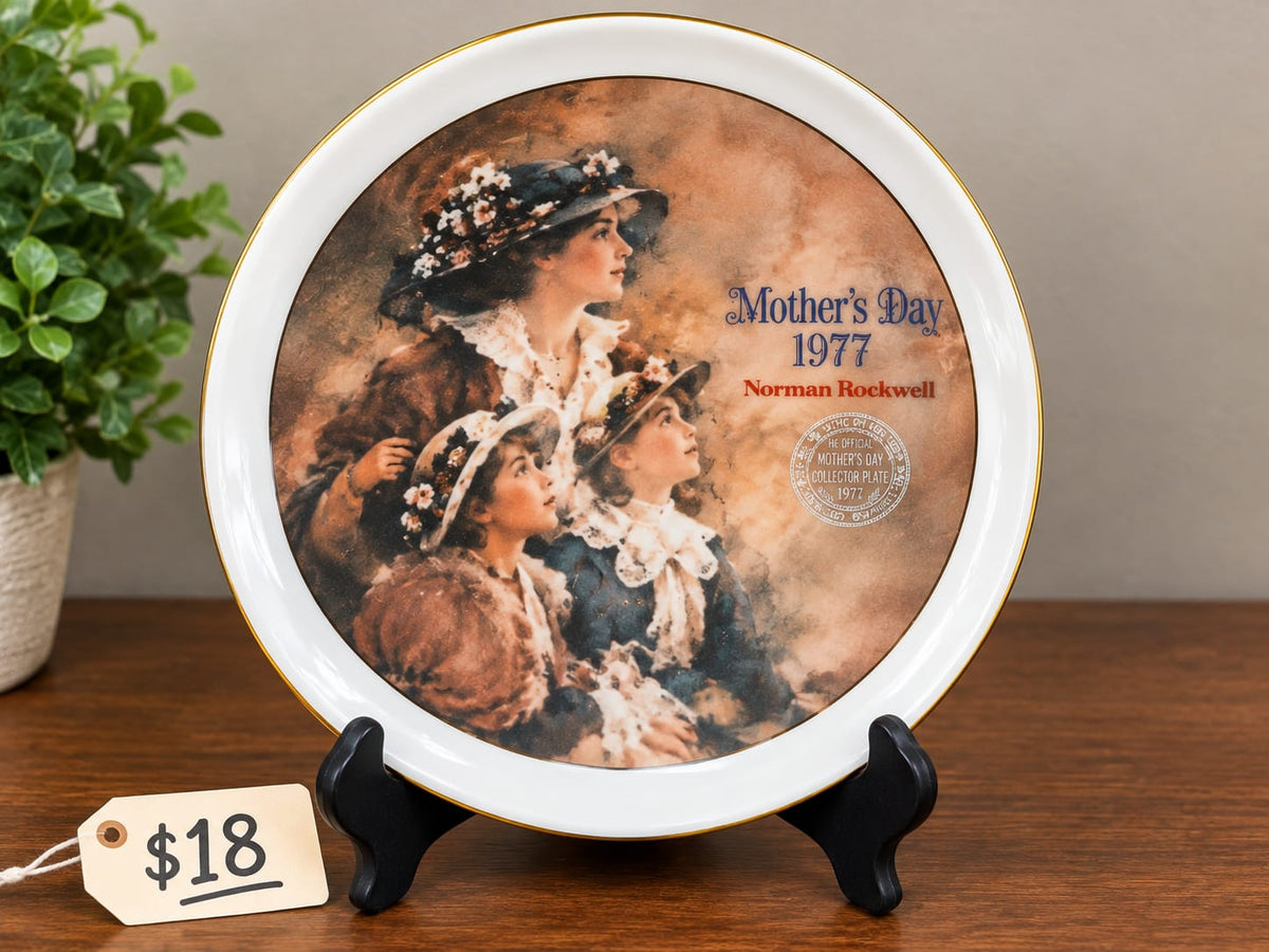 "Mother's Day 1977" Norman Rockwell Collector Plate